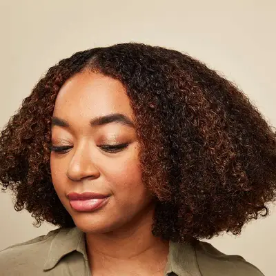 A model with clean, detangled hair