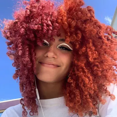 Dark Red Hair Colors Half and Half