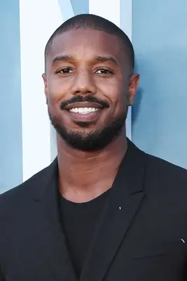 Michael B. Jordan with buzz cut