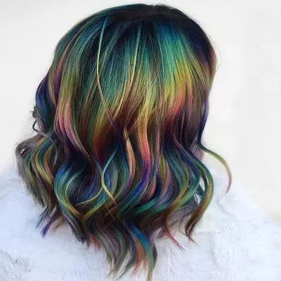 Oil Slick Hair Waves