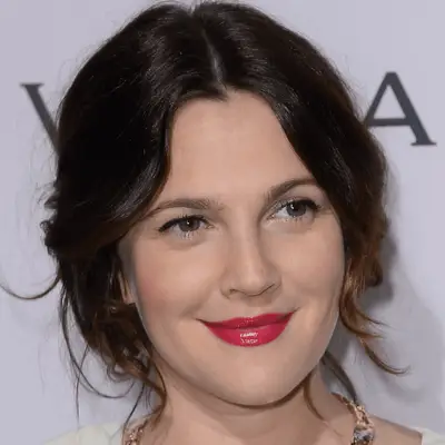 Drew Barrymore wearing bangs