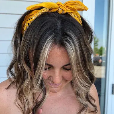 Bandana Hairstyles Tied Up