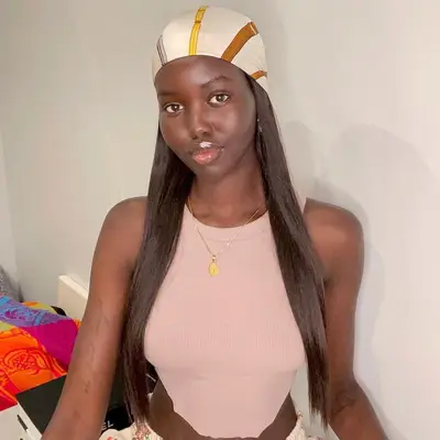 Bandana Hairstyles Wrapped Up Adut Akech