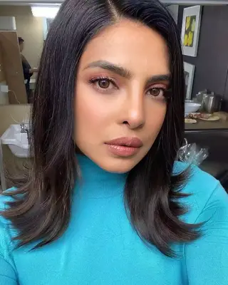 Priyanka Chopra with flipped out ends