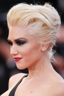 Gwen Stefani with a volumized pompadour