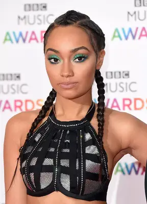 Leigh-Ann Pinnock with dutch braids