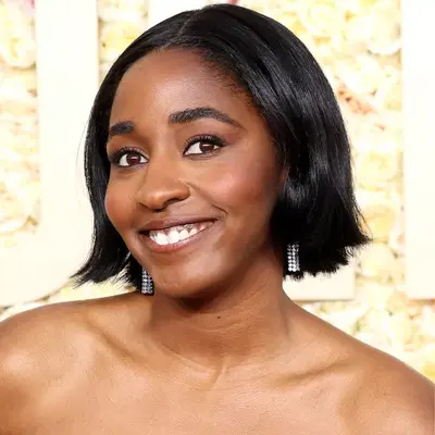 Ayo Edebiri with a micro bob