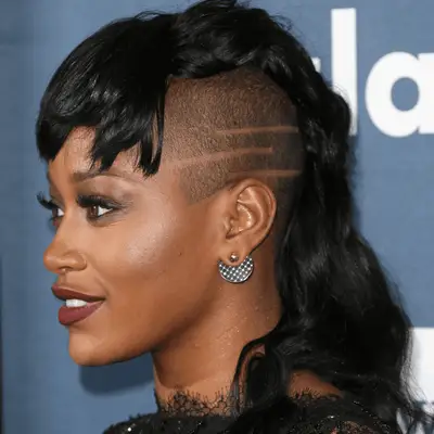 keke palmer wearing faux hawk