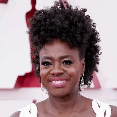 Viola Davis wearing a faux hawk