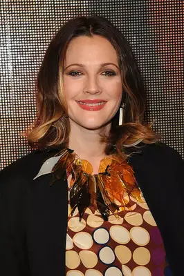 Drew Barrymore with layered bob