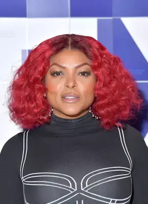 Taraji P. Henson with a Fiery Red A-Line Lob