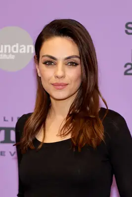 Mila Kunis with chestnut brown hair