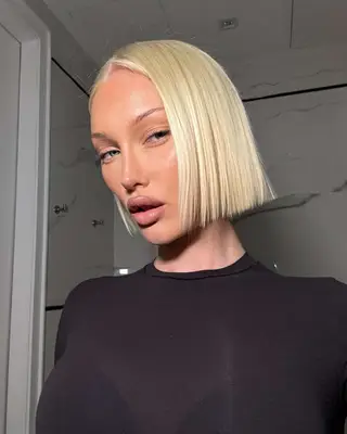 Meredith Duxbury with blonde hair