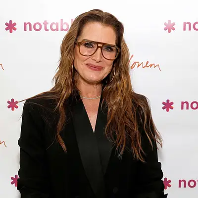 Brooke Shields with widow