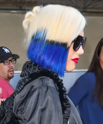 Gwen Stefani shows off dip-dyed hair in 2015