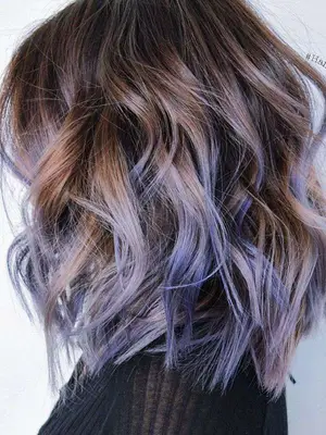 Purple balayage