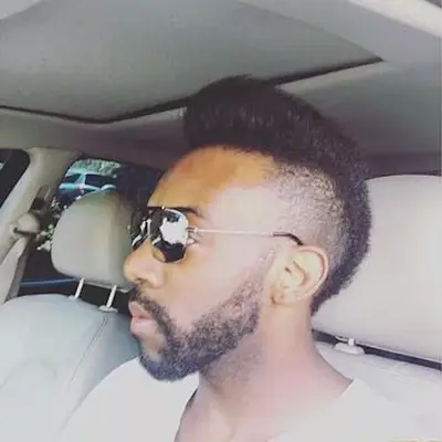 Side of natural pompadour 1950s men