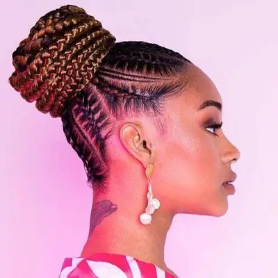 Lemonade Braids High Bun