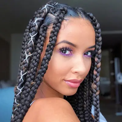 Lemonade Braids Cornrows and Box Braids
