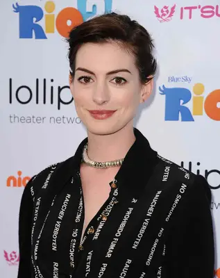 Anne Hathaway in a Long Pixie Cut