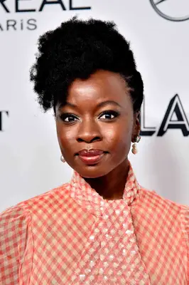 Danai Gurira with a Long asymmetrical Pixie Cut