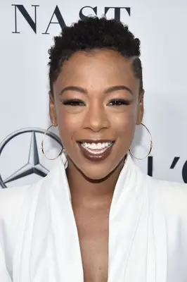 Samira Wiley with a short natural curly crop