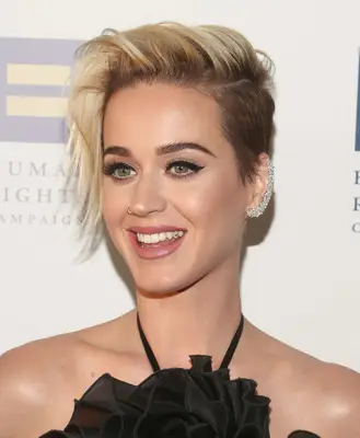 Katy Perry with an undercut Long Pixie Cut