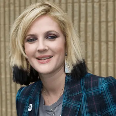 Drew barrymore with dip dyed hair