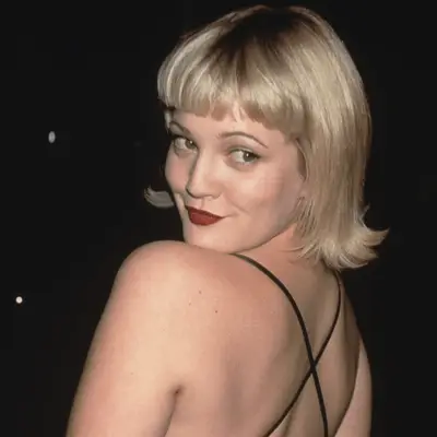 Drew Barrymore wearing a flippy bob