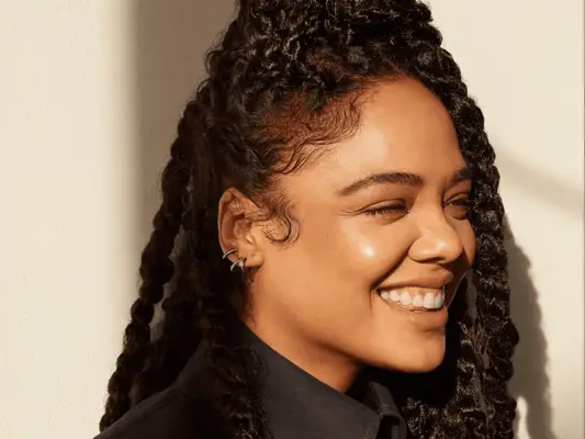 Tessa Thompson with Marley twists