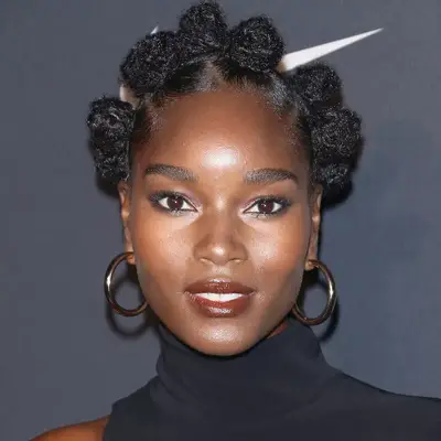 Damaris Lewis wears a set of Bantu knots