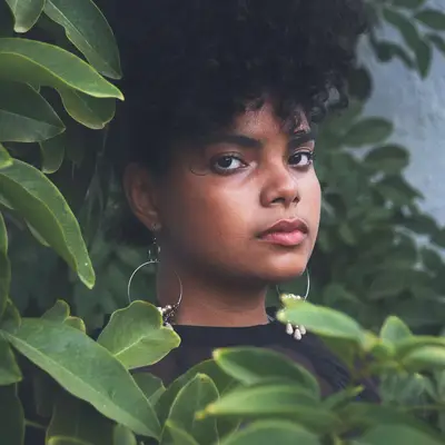 Girl with natural hair
