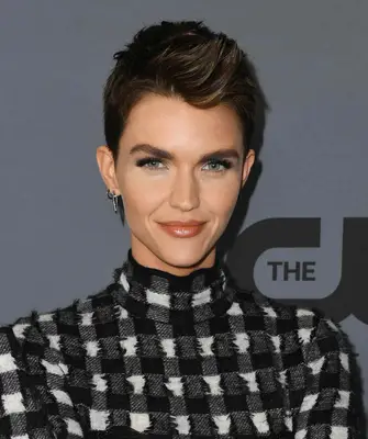 Ruby Rose with spiked pixie
