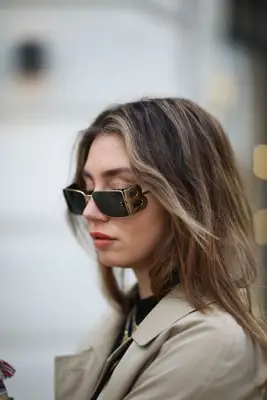 Milena Karl chunky blonde highlights