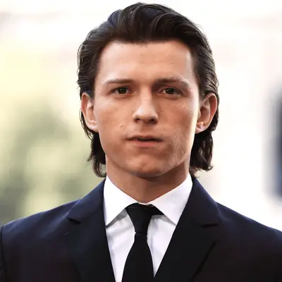 Tom Holland with short, textured haircut