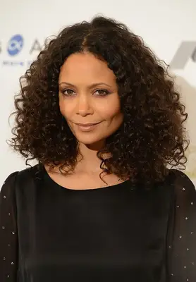 Thandie Newton natural curly lob