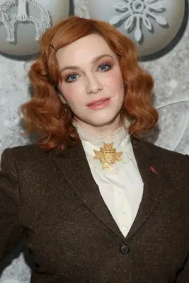 Christina Hendricks bob with retro waves