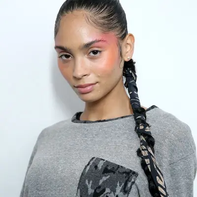 Maki Oh with slip braided ponytail