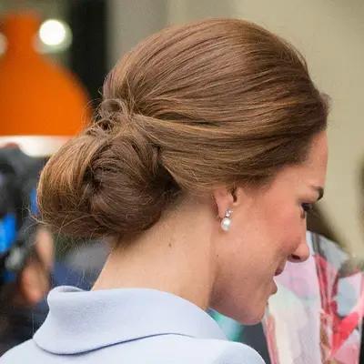 Kate Middleton with ballerina bun updo