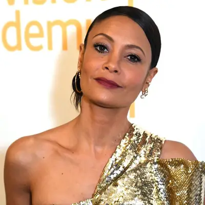 Thandie Newton low chignon 