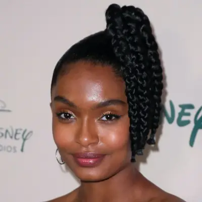 Updo Hairstyles High Top Braids Yara Shahidi