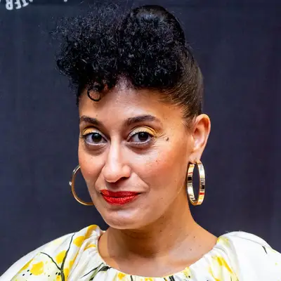 Tracee Ellis Ross with Faux Bangs and Bun