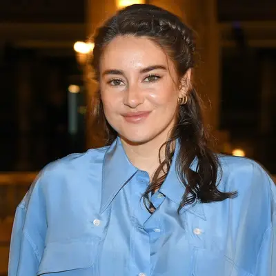 Shailene Woodley braided updo hairstyle 