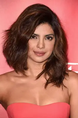 Priyanka with medium brown hair 