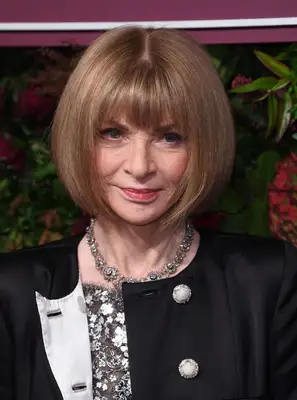 Anna Wintour with her signature blunt bob with bangs