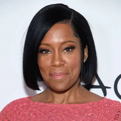 The actor Regina King with a side-parted bob hairstyle