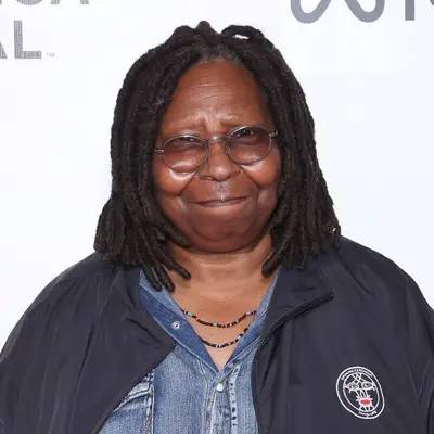 Whoopi Goldberg with short locs