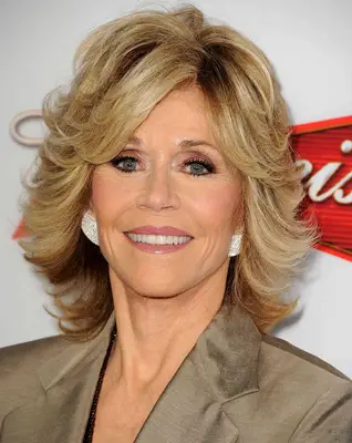 jane Fonda with a Feathered Lob