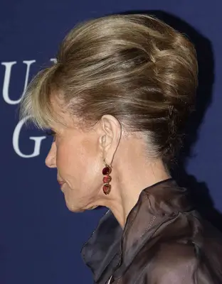 jane Fonda with a French twist