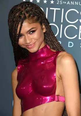 Zendaya wearing knotless braids